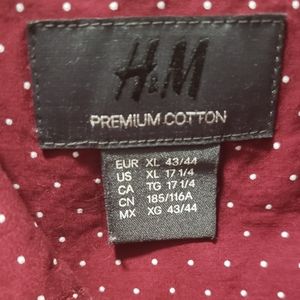 H&M men's long sleeve shirt